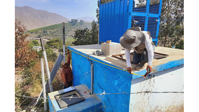 Municipalidad realiza verificación técnica del sistema de agua potable en el valle Huarmey.