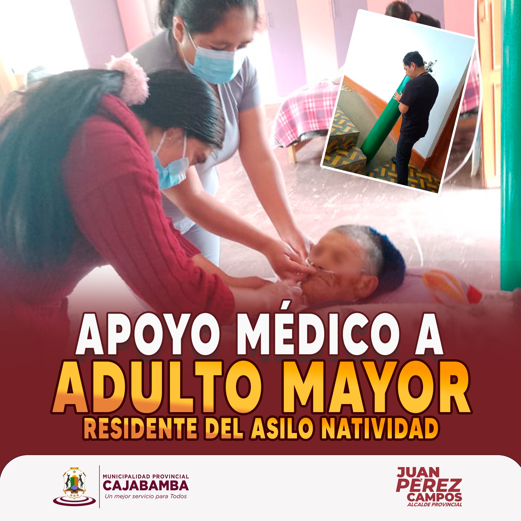 Apoyo médico a adulto mayor residente del Asilo Natividad