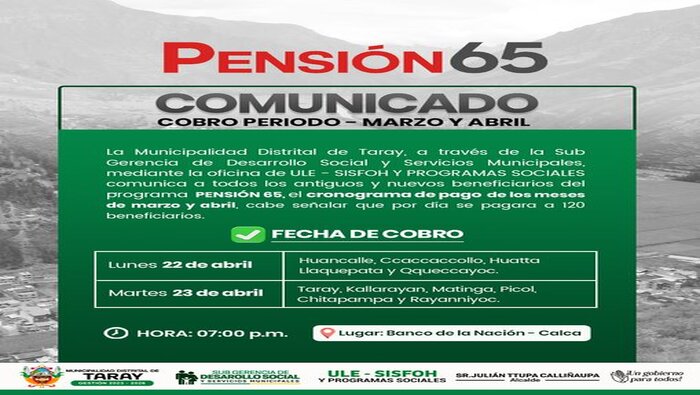 Pensión 65