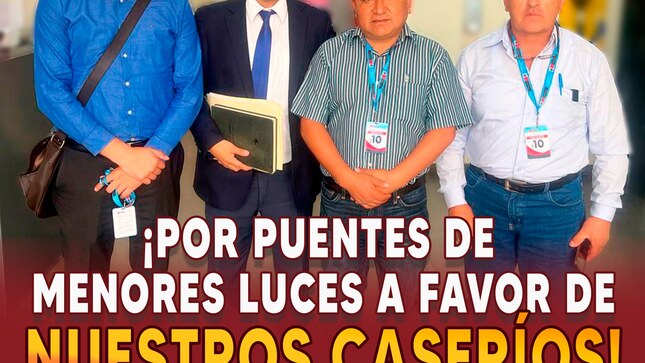  ¡Por puentes de menores luces a favor de nuestros caseríos!