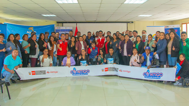 ¡HUARMEY PRESENTE! En la capacitación del programa " Contigo " organizada por el Gobierno Regional de Ancash