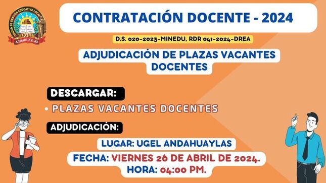 Contratacion docente 2024 adjudicacion 26042024