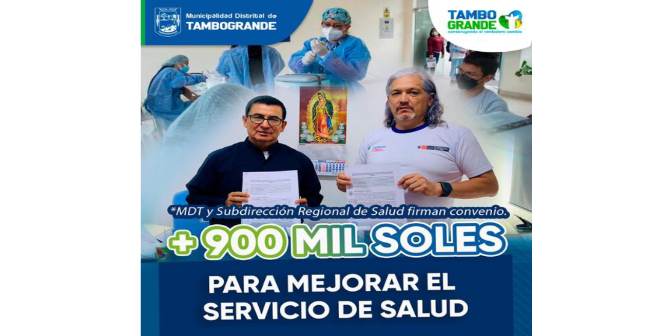 MÁS DE 900 MIL SOLES PARA MEJORAR LA SALUD