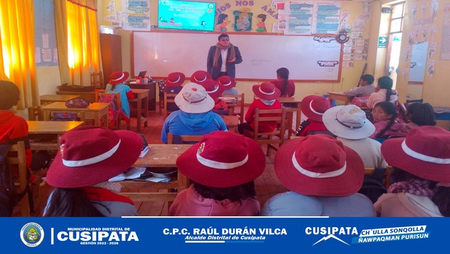 Municipalidad distrital de Cusipata brinda charlas informativas sobre derechos y deberes de los niΓ±os y niΓ±as