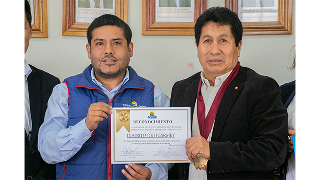 Huarmey es reconocido como gobierno eficiente dentro del pacto regional por la infancia en Ancash.