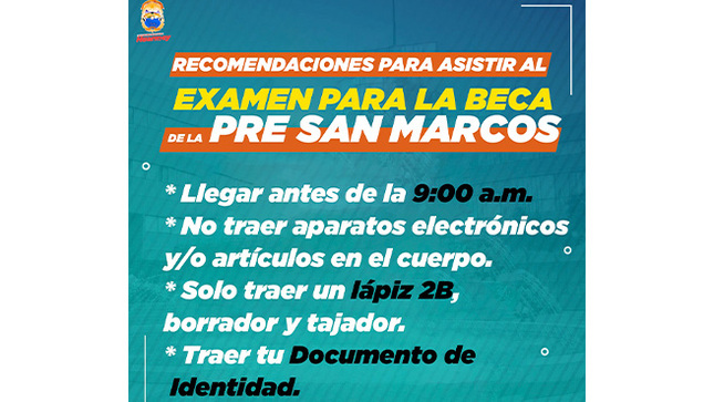 ¡ ATENCIÓN ! Postulante de la CEPRE San Marcos - Huarmey