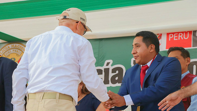 Regidor provincial participa de actividades entorno a seguridad ciudadana en la ciudad de Chimbote. 