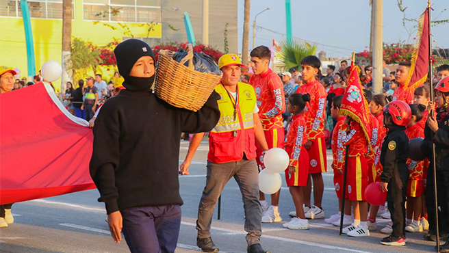 Regidor provincial participa de actividades entorno a seguridad ciudadana en la ciudad de Chimbote. 