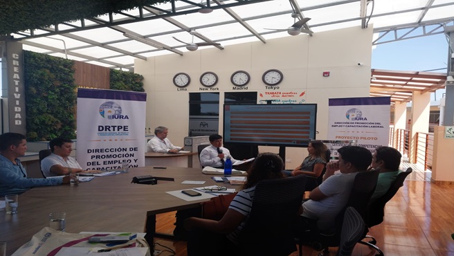 DRTPE Piura en coordinación con la OIT realizaron un Taller Certificación de Competencias Laborales en Piura.