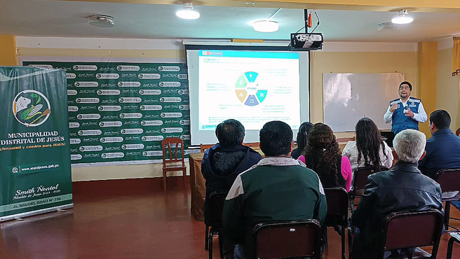 Municipalidad Distrital de Jesús inicia proceso de elaboración de su plan de prevención con asistencia técnica del Cenepred