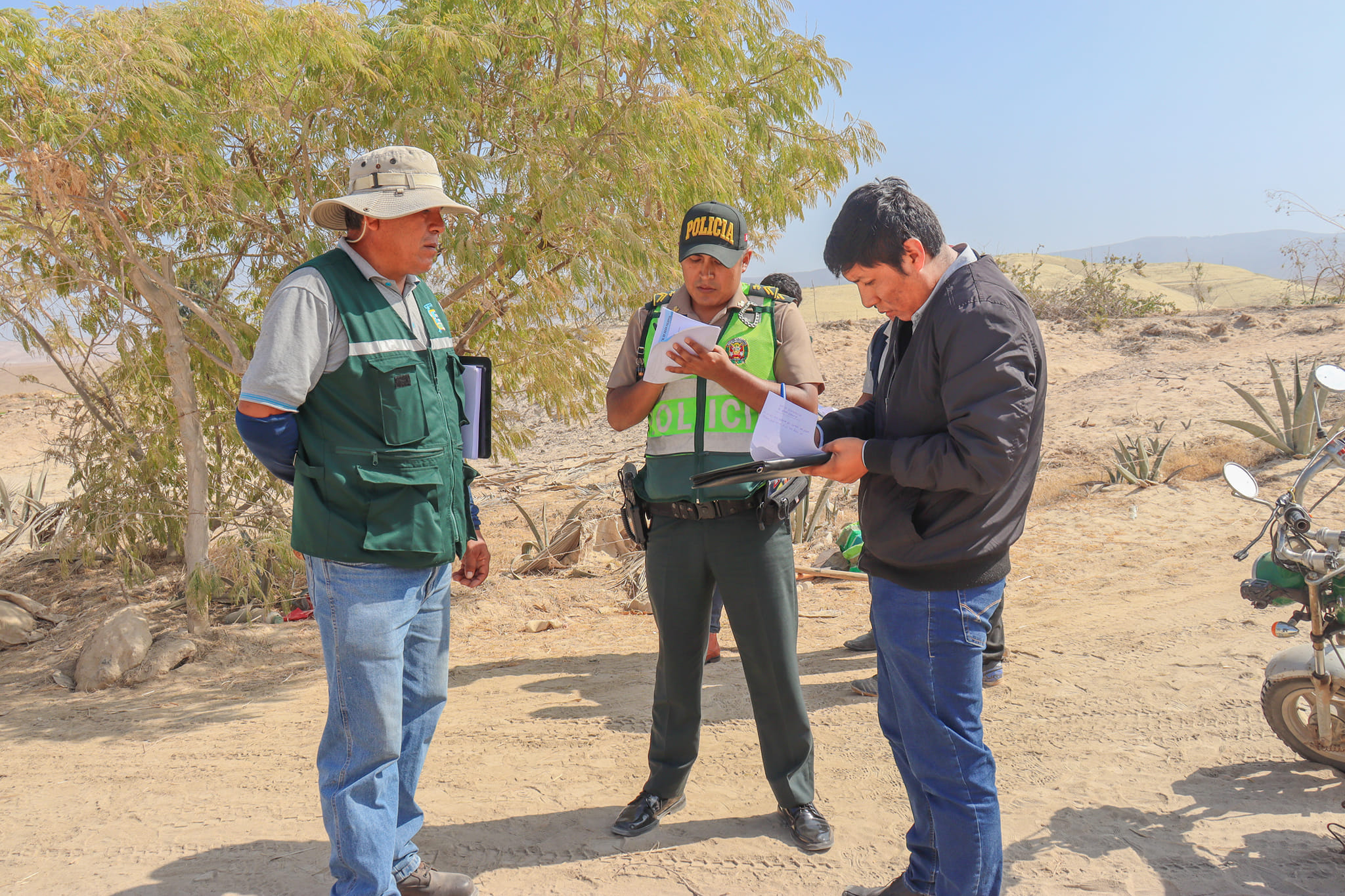 Retiro de posesiones informales sobre terrenos eriazos del estado en Alto Ensenada.