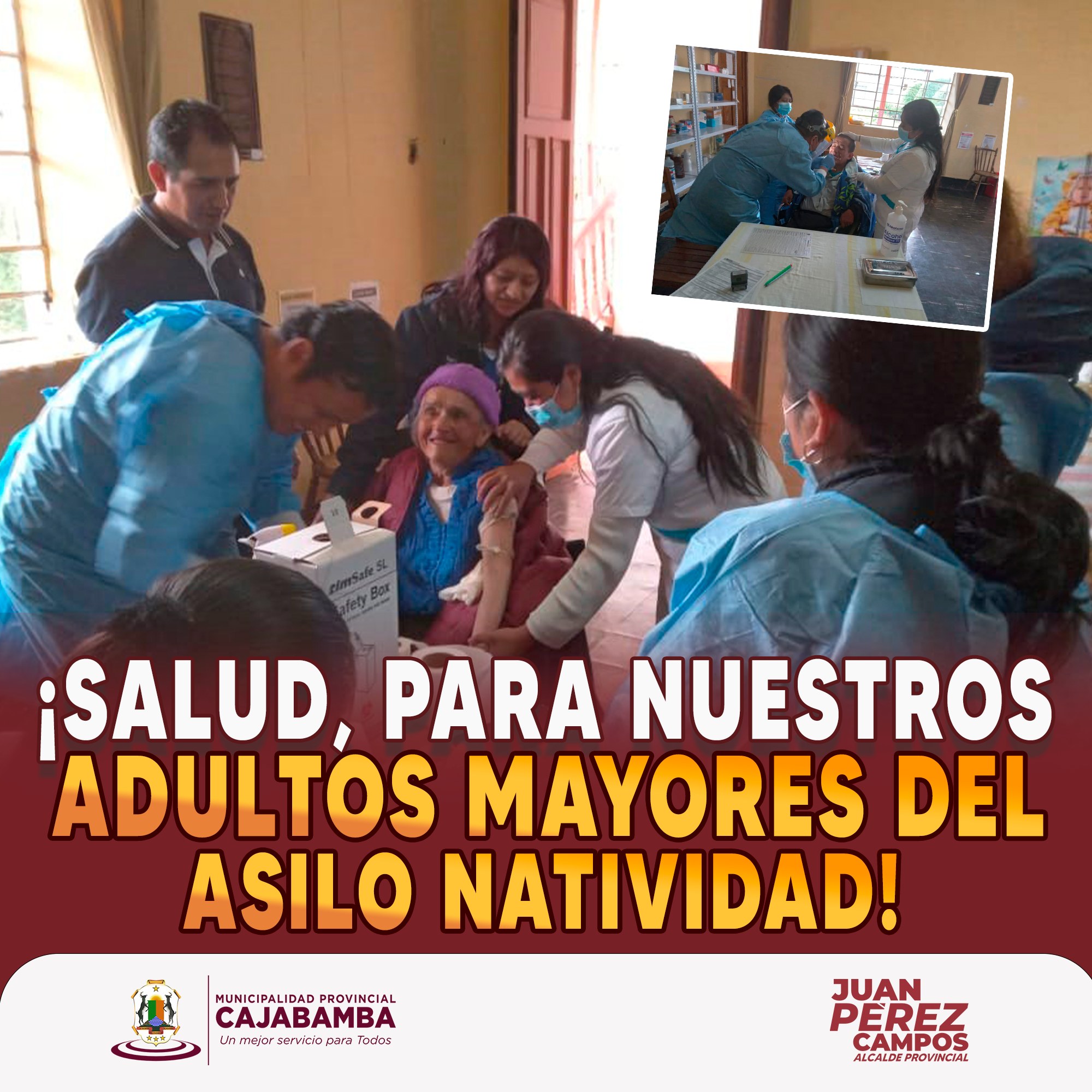 ¡Salud, para nuestros adultos mayores del asilo natividad!