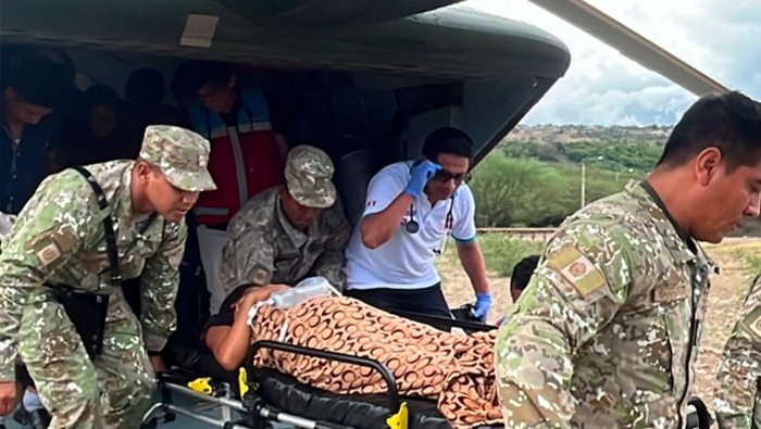 Helicóptero del Ejército trasladó con éxito a dos mujeres gestantes hacia hospital de Bagua