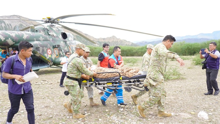 Helicóptero del Ejército trasladó con éxito a dos mujeres gestantes hacia hospital de Bagua