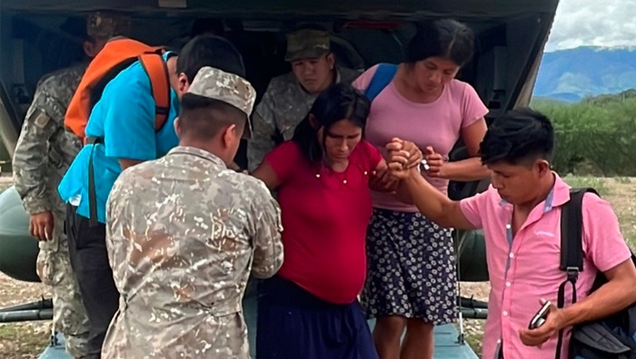 Helicóptero del Ejército trasladó con éxito a dos mujeres gestantes hacia hospital de Bagua