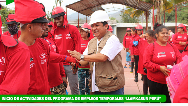 Apertura de la intervención inmediata de Llamkasun Perú en la localidad de Tórtola