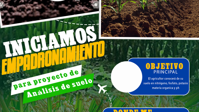 Iniciamos empadronamiento para el proyecto de análisis de suelo