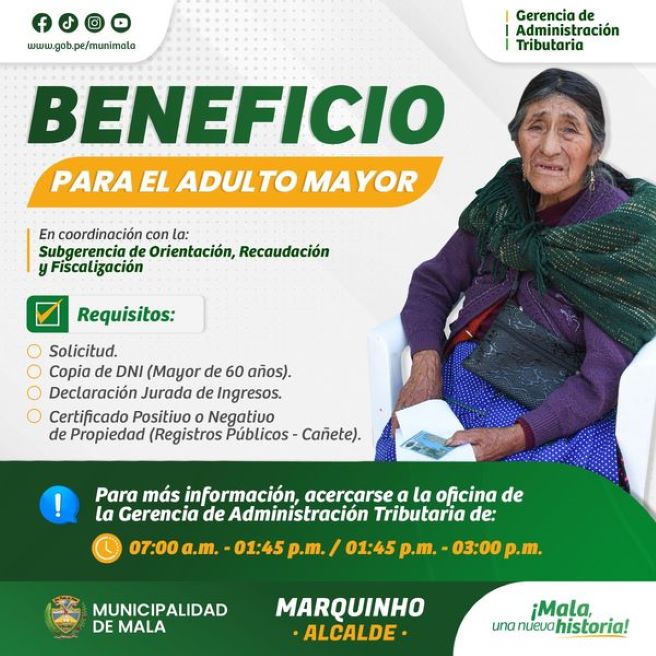 Requisitos para Acogerse a los Beneficios de Adulto Mayor y Pensionista