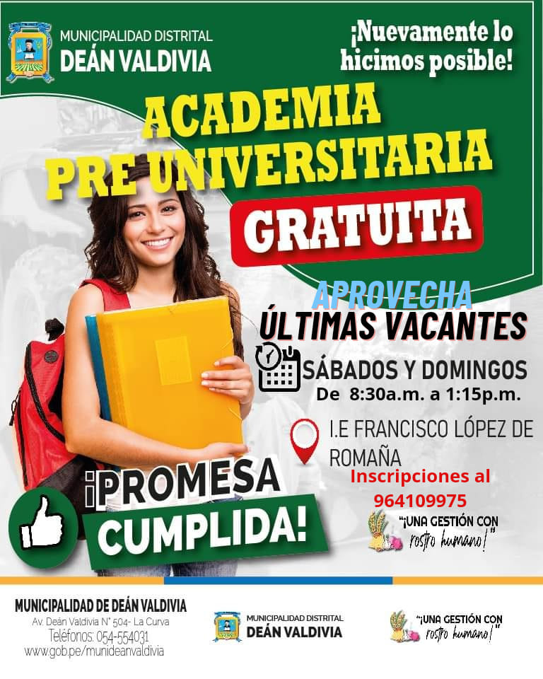 "ACADEMA PRE UNIVERSITARIA " ciclo anual