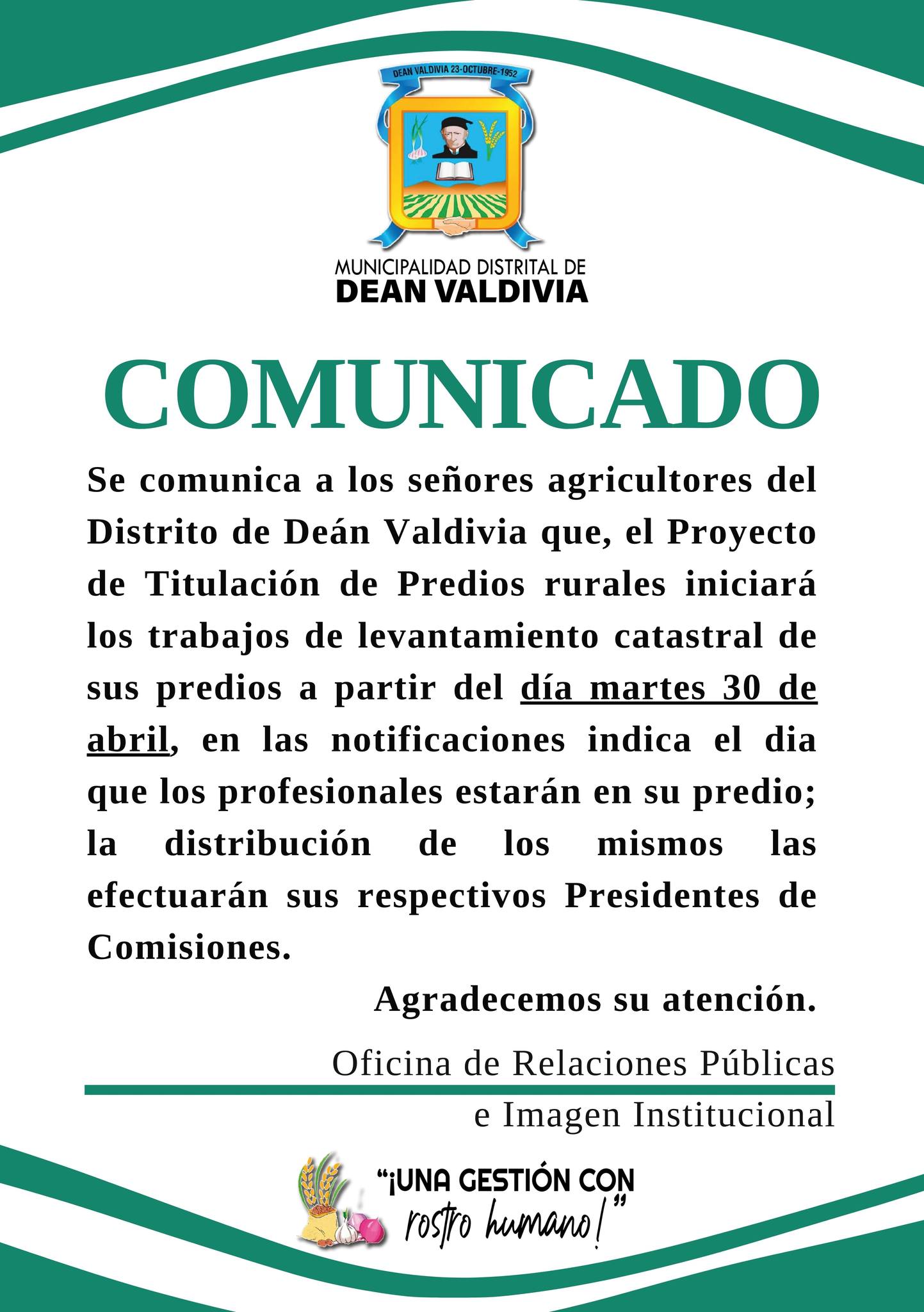 Proyecto de Titulación de Predios rurales