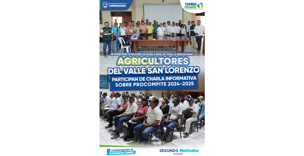 AGRICULTORES DEL VALLE SAN LORENZO PARTICIPAN DE CHARLA INFORMATIVA SOBRE PROCOMPITE 2024-2025