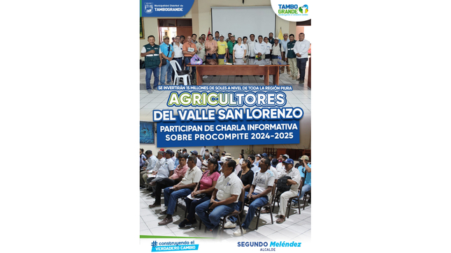 AGRICULTORES DEL VALLE SAN LORENZO PARTICIPAN DE CHARLA INFORMATIVA SOBRE PROCOMPITE 2024-2025