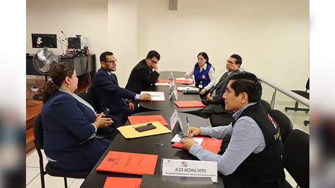 Autoridades y representantes de instituciones del sistema de justicia participaron de la mesa de trabajo