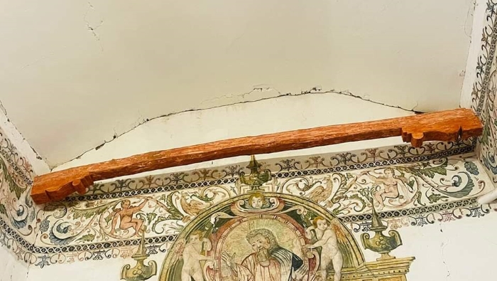 Ministerio de Cultura: Torre campanario de la Capilla Sixtina de Andahuaylillas en Cusco fue afectada por movimiento sísmico