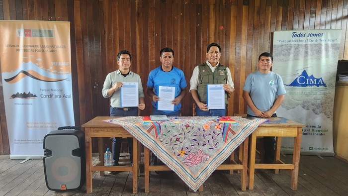 Acuerdos de conservación en las regiones de Loreto y San Martín beneficiarán a más de 600 familias en la zona adyacente al Parque Nacional Cordillera Azul.