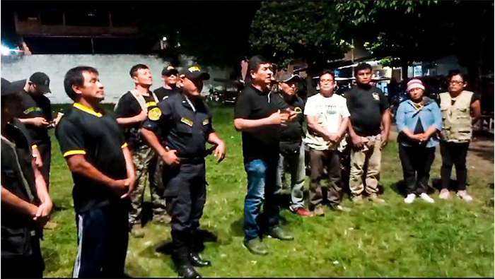 Patrullaje Mixto Integrado con las Juntas Vecinales en el Sector Los Olivos, parte baja de Tarapoto.