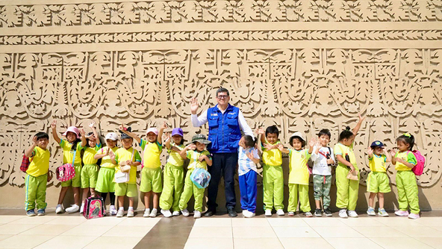 Estudiantes vivieron una fiesta cultural en museo de sitio Chan Chan