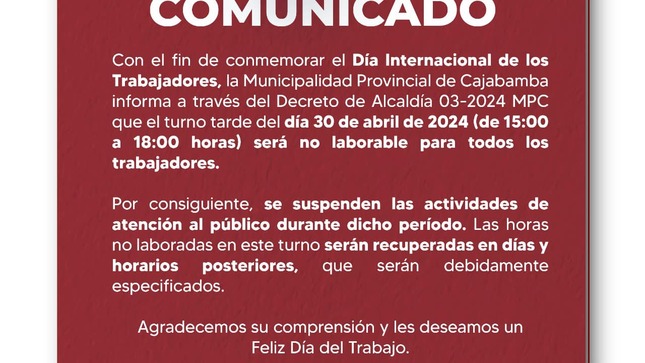 Comunicado