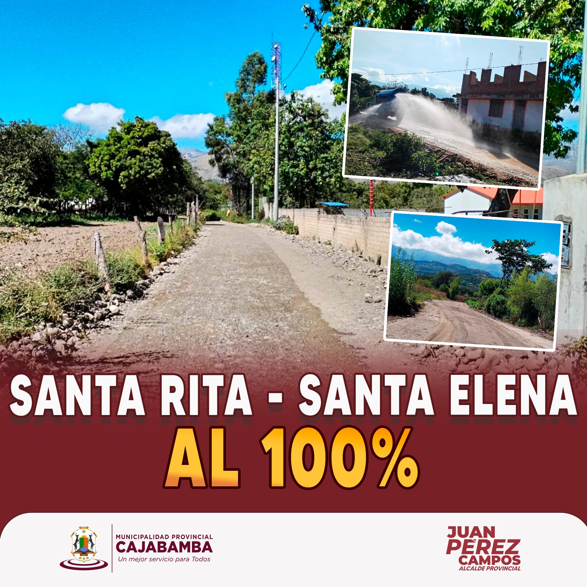 Se culminó con éxito la trocha carrozable Santa Rita – Santa Elena