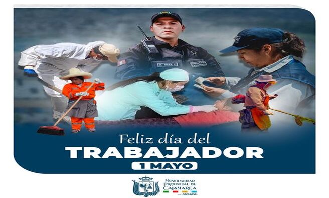 En este Día del Trabajador, queremos enviar un saludo lleno de energía y reconocimiento a todos aquellos que día a día ponen su esfuerzo y dedicación en cada labor. ¡Gracias por ser parte del motor que impulsa el progreso de nuestra querida Cajamarca! 💪👷♀️👷♂️