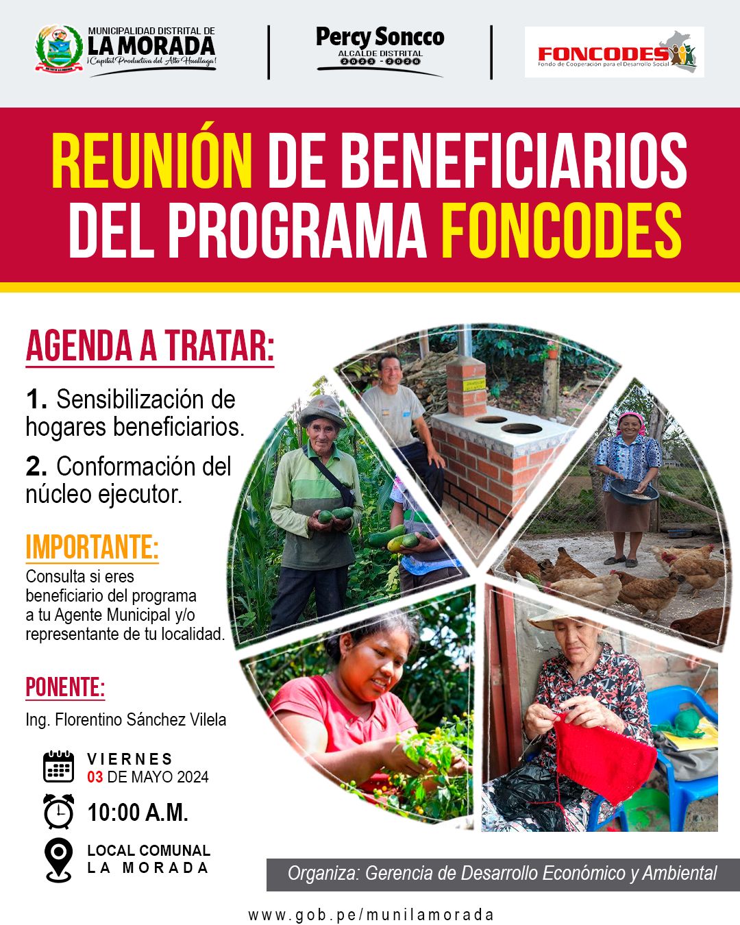 REUNION DE BENEFICIARIOS DEL PROGRAMA FONCODES