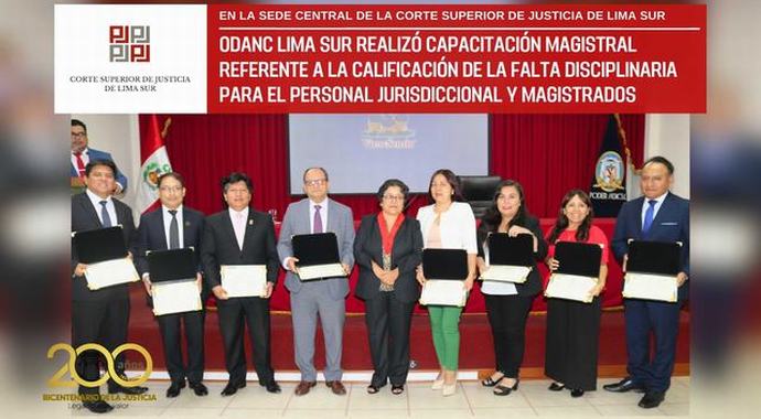 ODANC Lima Sur realizó capacitación magistral referente a la calificación de la falta disciplinaria