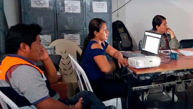 Comuna paiteña participa en la simulación de gabinete ante emergencias y desastres