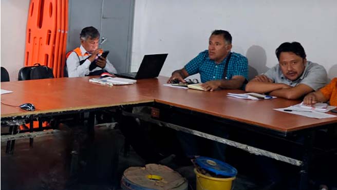 Comuna paiteña participa en la simulación de gabinete ante emergencias y desastres