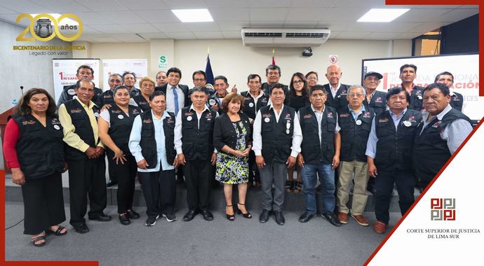Jueces de Paz de la Corte de Lima Sur y Lima Norte recibieron importante ponencia en I Jornada Nacional de Capacitación del Poder Judicial