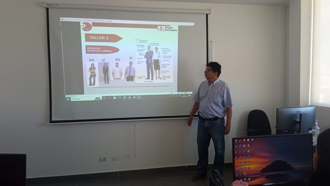 DRTPE Piura a través de la Zona de Trabajo de Paita realizo Talleres de ABE en el SENATI Paita.