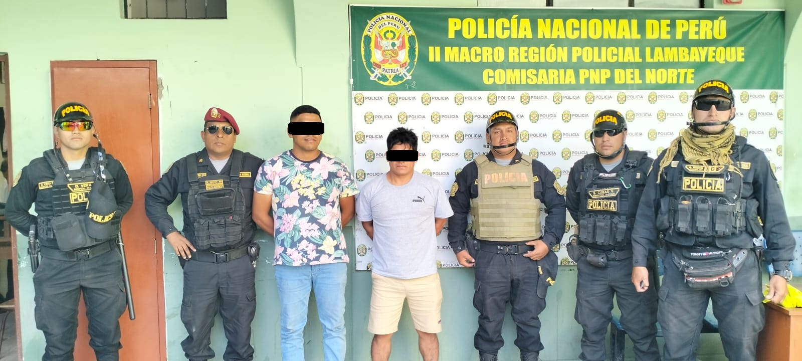 Efectivos de la comisaría PNP Del Norte en coordinación con la Unidad de Emergencias Chiclayo