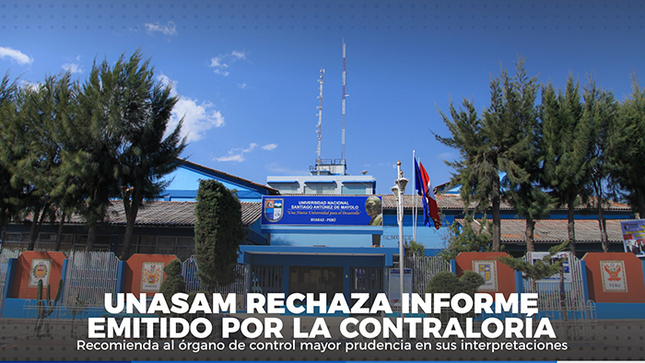 Vicerrectora de investigación de la Unasam rechaza informe emitido por la contraloría