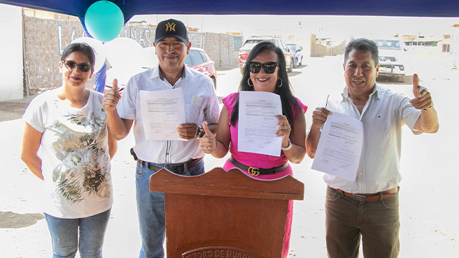 Ceremonia de Entrega de Materiales Electrificación Provisional para los vecinos de Ampliación La Victoria - Las Salinas Predio II.