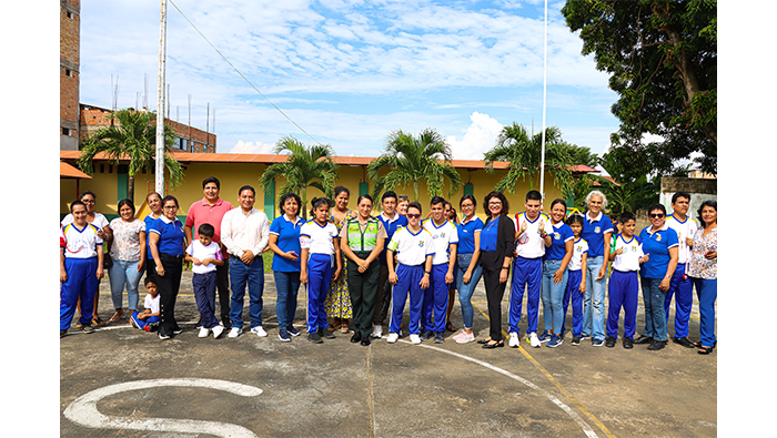 Ceremonia de JuramentaciΓ³n e ImposiciΓ³n a los Brigadistas del CEBE NΒ° 0001 - Tarapoto.