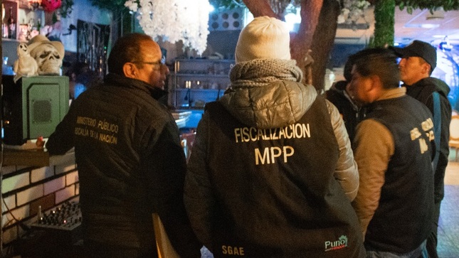 Se realiza fiscalización a bares y karaokes de la ciudad de Puno