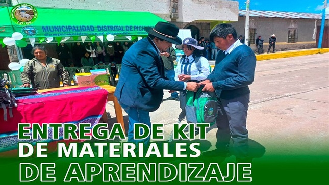 Entrega de Kit de Materiales de Aprendizaje