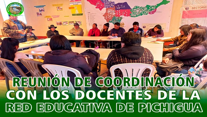 Reunión de Coordinación con los Docentes de la Red Educativa de Pichigua