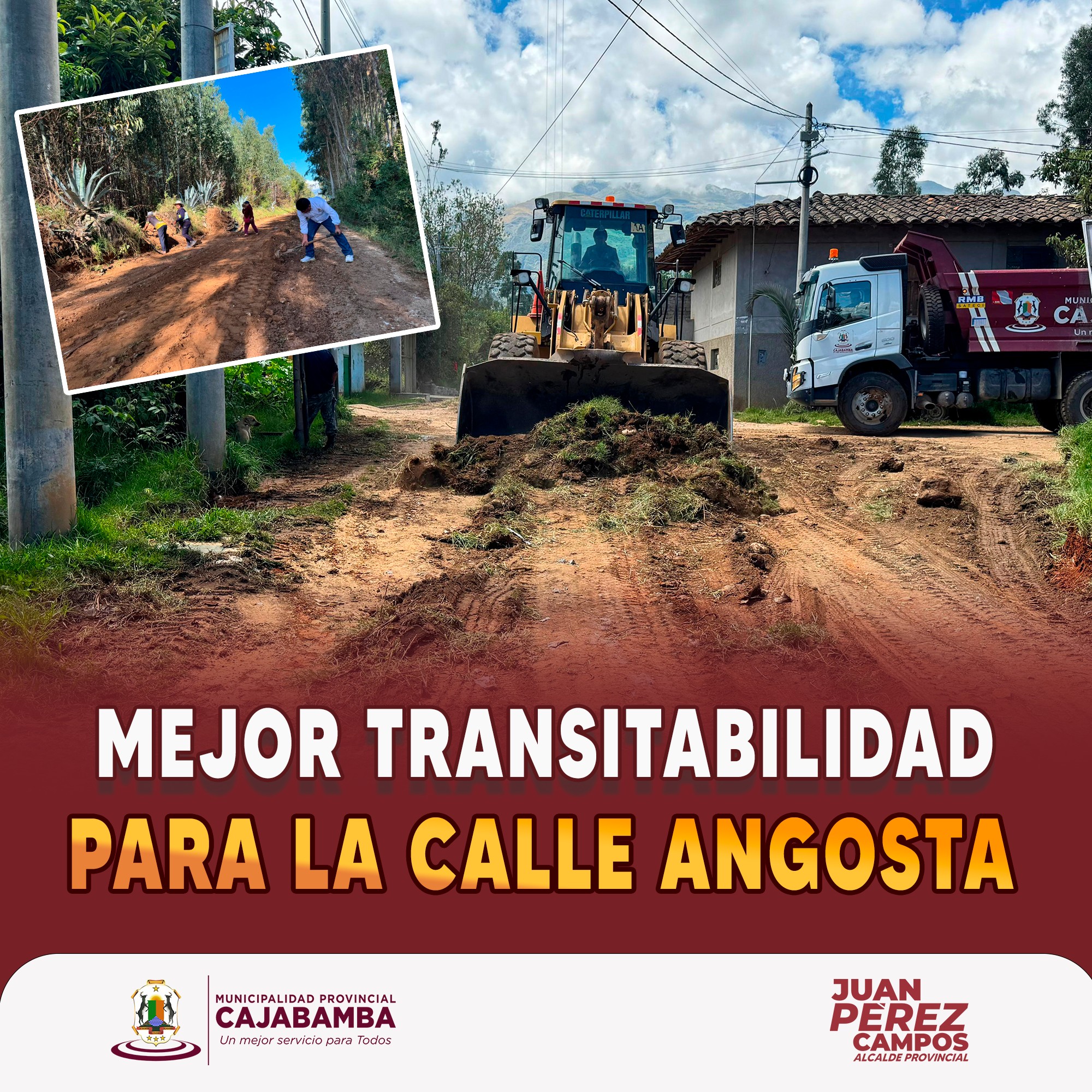 Mejor transitabilidad para la calle angosta
