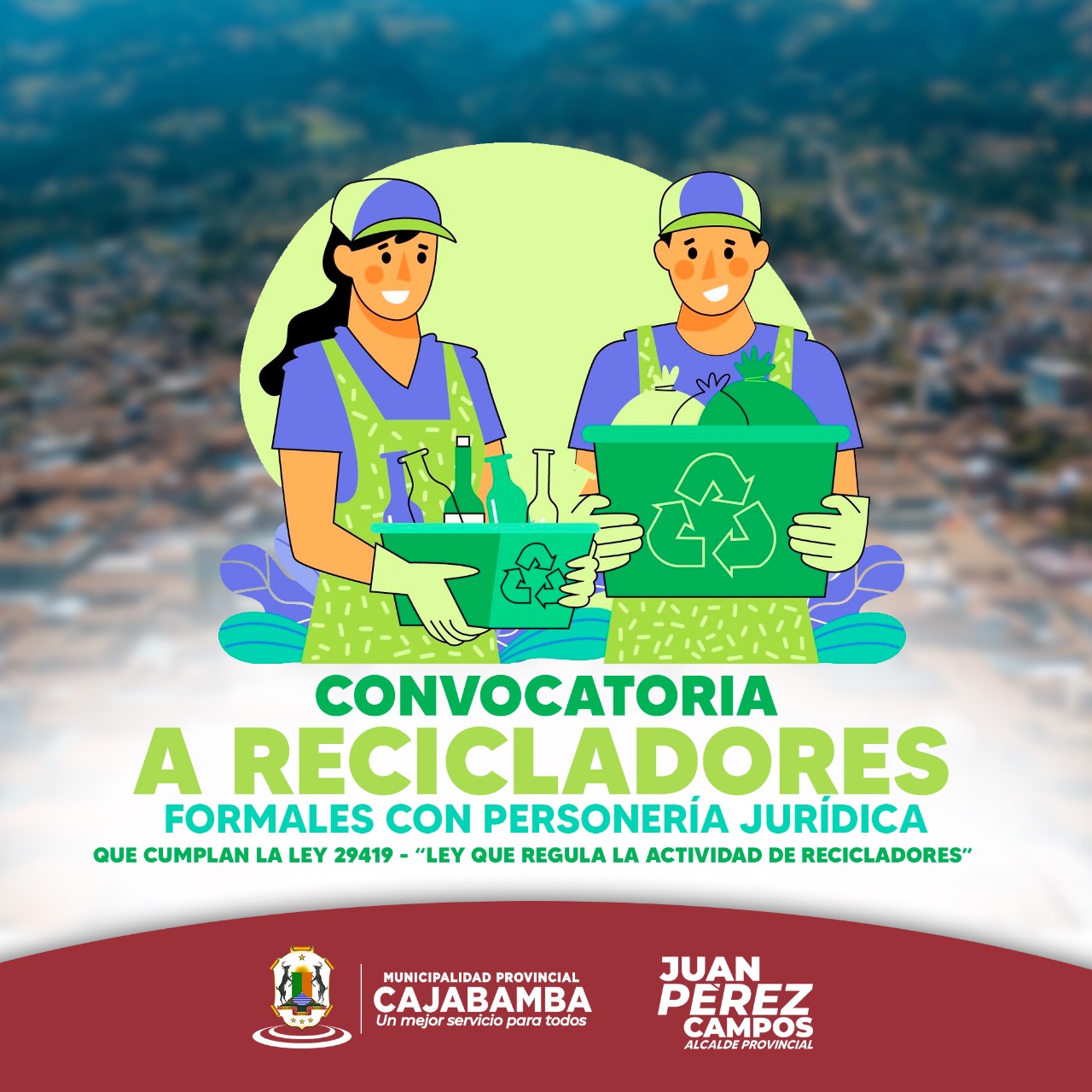 Convocatoria a recicladores formales