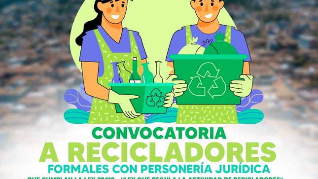 Convocatoria a recicladores formales